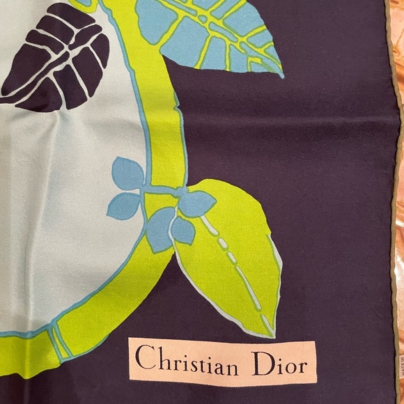 Christian Dior 100 % silk scarf - vintage - Picture 1 of 5
